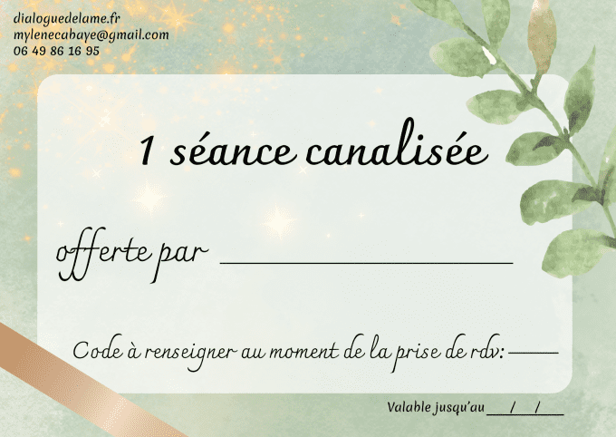 Carte Cadeau - Séance canalisée